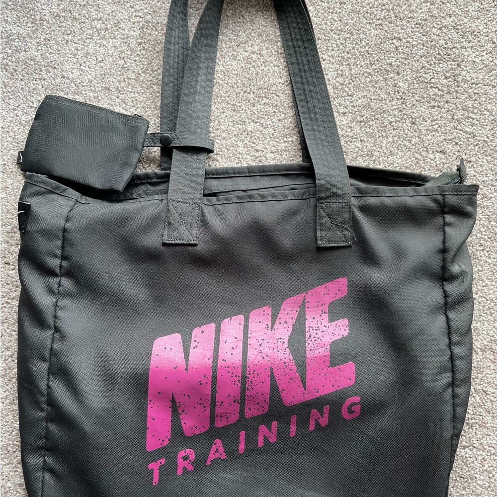 Nike Black and Pink Tote Bag